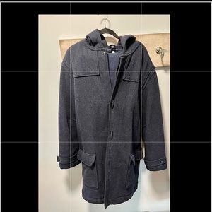 Mens Gap Duffel Toggle Hooded Coat